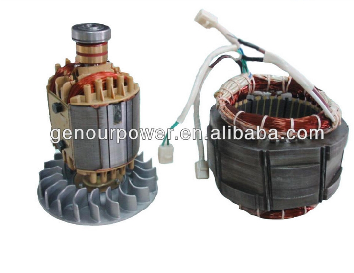 Gasoline generator copper wire rotor stator manufactory 100% copper Alternator Motor 1.5kw-5kw generator parts