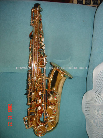 gold lacquer alto Saxophone imitating 82Z HSL-1002