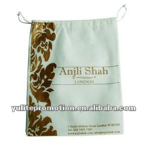 cotton small drawstring gift pouch