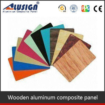 Alusign plastic core wood wall paneling sheets