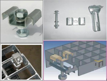 Galvanized Steel Grid Mounting Clip