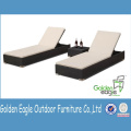 Aluminum Outdoor Sun Lounger with Wheel