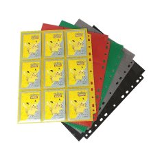 18-Pocket Black Card Album Pages for TCG/YuGiOh Binders