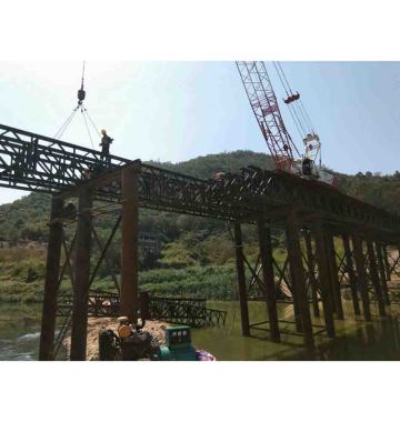 Temporary Steel Bailey Bridge Design Construction For Sale