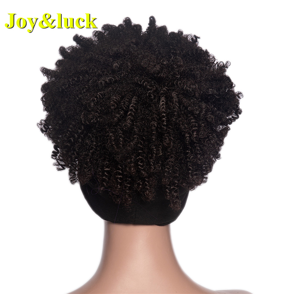 Wholesale prices Scarf Wig for African Women Ladies Hair  Black Hairband Short Afro Kinky Curly Headband Wig Synthetic Hair Wigs