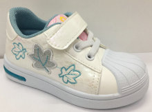 new design kid girl pu shoe for walking
