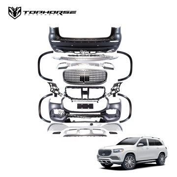 New Arrival Benze GLS X167 600 Maybach Design Boyd Kit GLS63 Bumper Front Grille Auto Parts