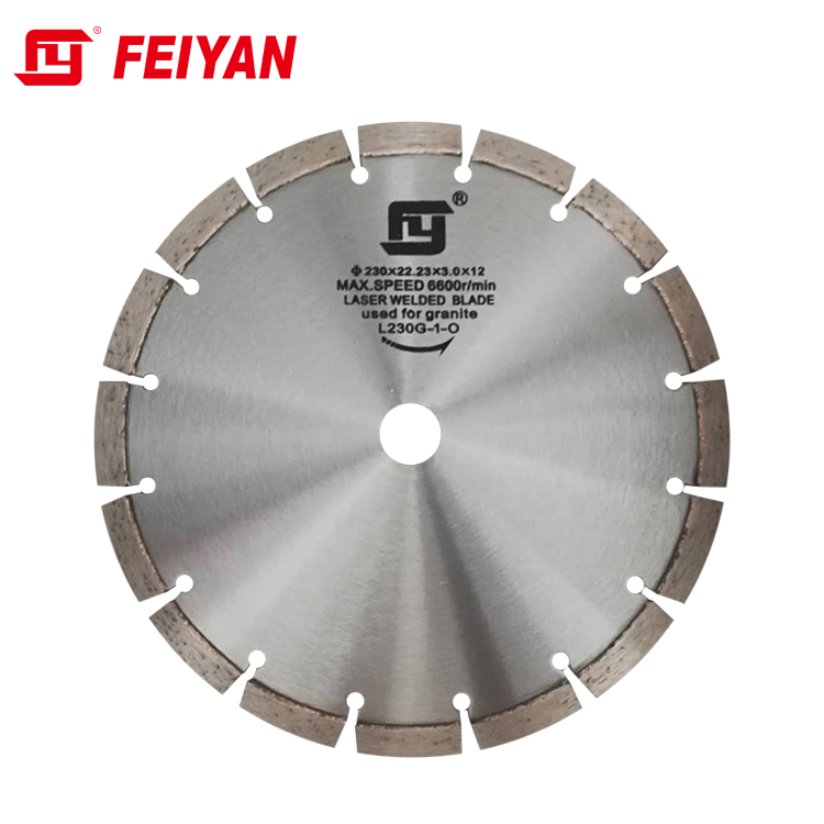 China laser welded diamond cutting disc for Granite stone