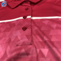 Red Shirt Bright White Patterns Custom Polo Shirt