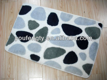 Pebble stone bath mats