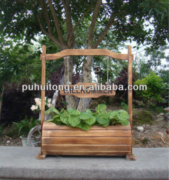 decorate wooden planter