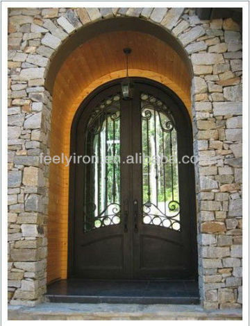 Iron arch top door