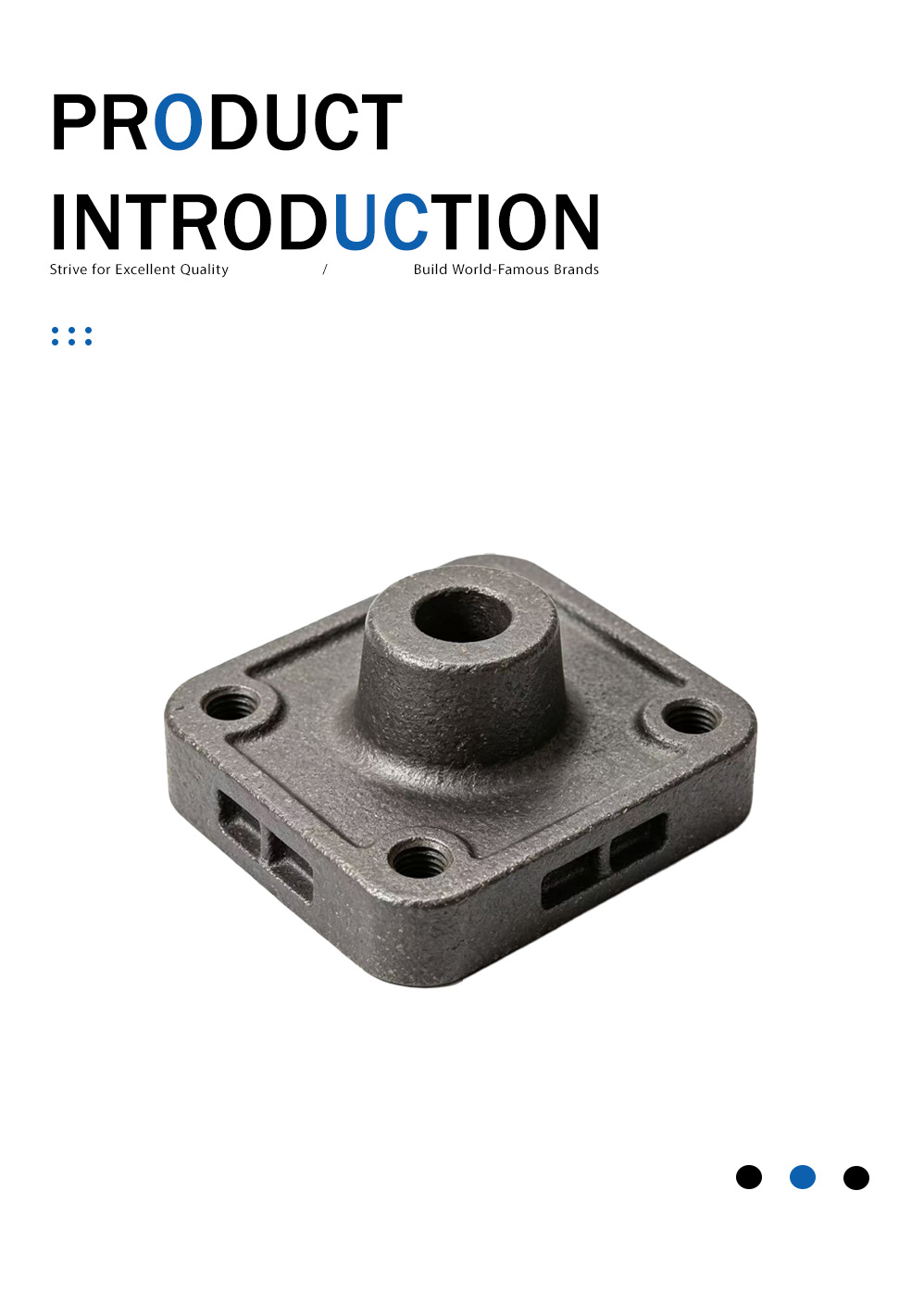 Литое основание для электромонтажа из серого чугуна Gray Iron Electrical Mounting Base Casting