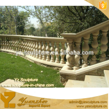 garden decoration carved yellow marble balusters for sale