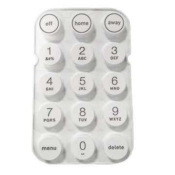 Multimedia Remote Control Keypad Custom Conductive Silicone Buttons