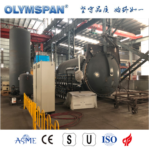 ASME standard small fiber glass part treatment autoclave