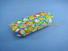 Oval tin glasses box