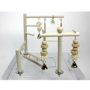 Wooden Bird Playground Gym Parrot Play Stand