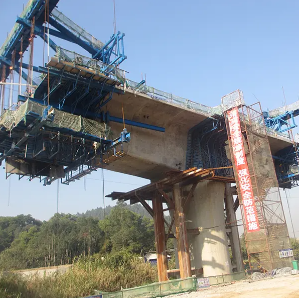 Construction de pont en béton