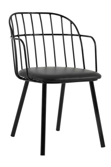 metal chair leather cushion dining chair for restaurant