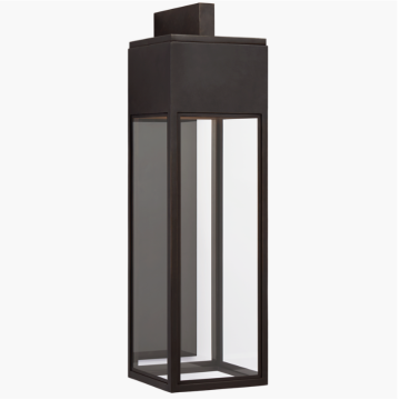 Irvine Grande Bracketed Wall Lantern: Outdoor Waterproof Glass Sconce