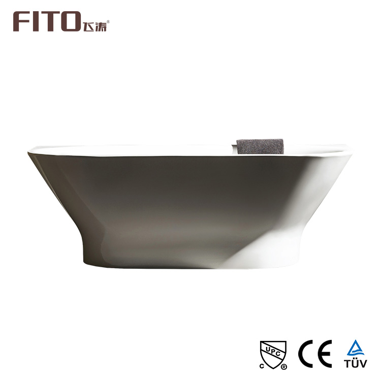 Hot Selling White Acrylic Standard Sizes Free Standing Soaking Bathtub