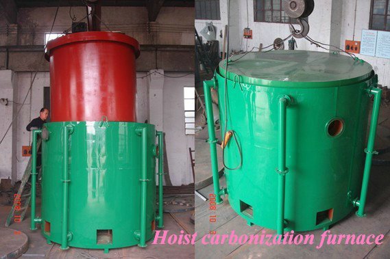 Smokeless Coconut Shells Activated Carbon Furnace
