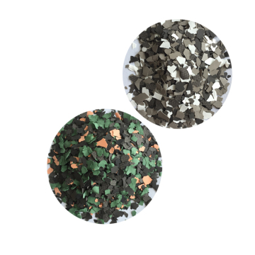 Colour vinyl chips concrete floor coating