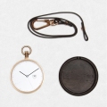 Pocket Watch Gold Kayu nada Watch Set Box