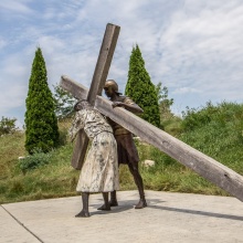 Garden decor bronze sacred monument sculpture