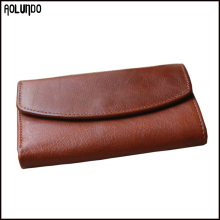 Fashion mens long genuine leather smart wallet