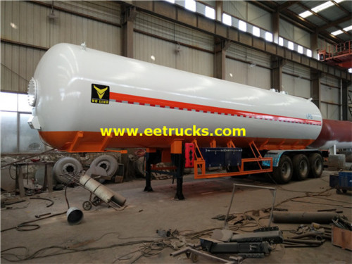 50000L 25ton NH3 Transport รถพ่วงบรรทุกน้ำมัน / น้ำ