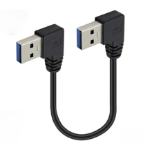 Left Angled USB A Male 3.0 Extension Cable