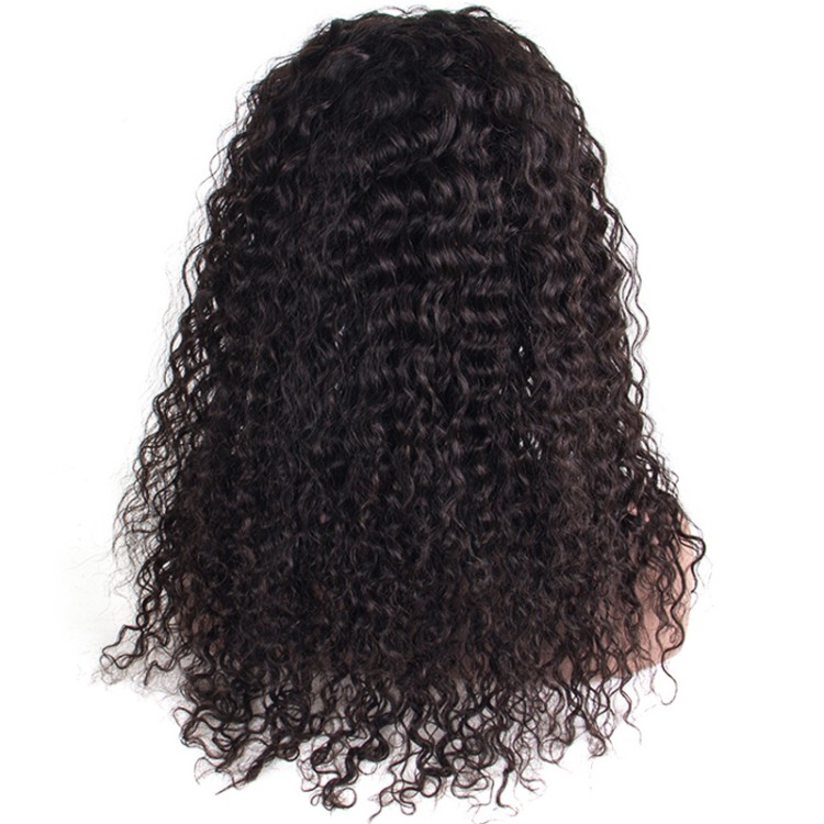 Natural Color Virgin Curly Human Hair Wigs 10A Grade Lace Front Wig Raw Indian Hair Wig For Black Women