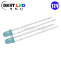 Resistencia integrada de LED azul de 12 V y 3 mm CC