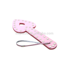 Leather Pink and Black Paddle Adult Sex Products,Cosplay Costume Role Play Paddle Spanking