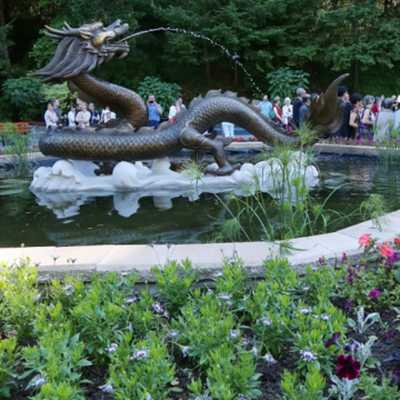 animal metal bronze garden bronze dragon water fountain