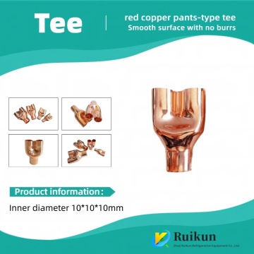 Degreased Copper Y-Joints for Refrigeration Pipes