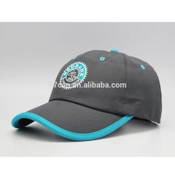 Contrast color under visor baseball cap with embroidery logo