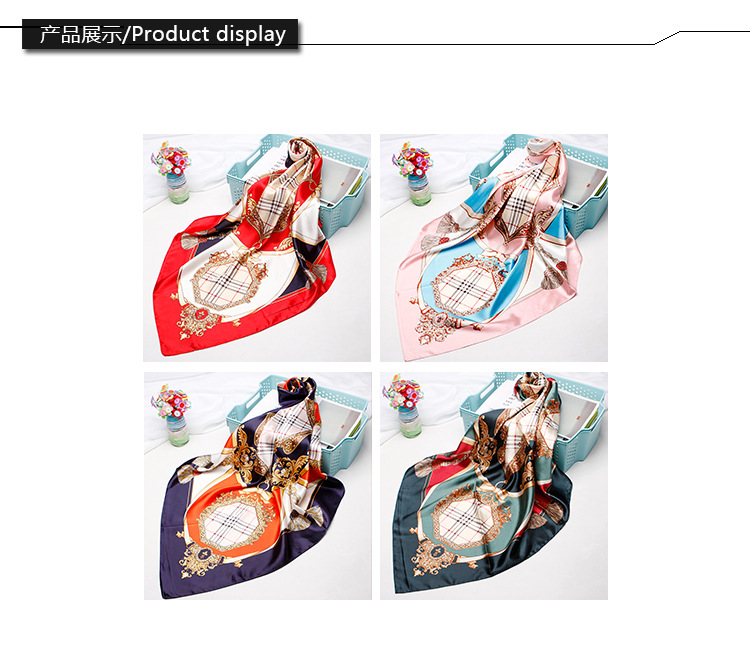 Silk scarves and scarves imitate printed silk scarves