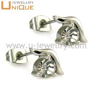 Latest Design fashion zircon stud earrings (E1167)