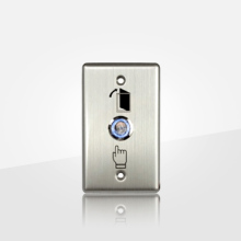 LED Stainless Exit Button Has Nickel-Plated Copper