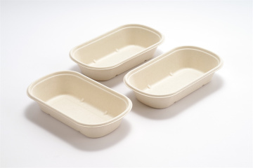 Disposable 1100 ML Sugarcane Paper Plates trays