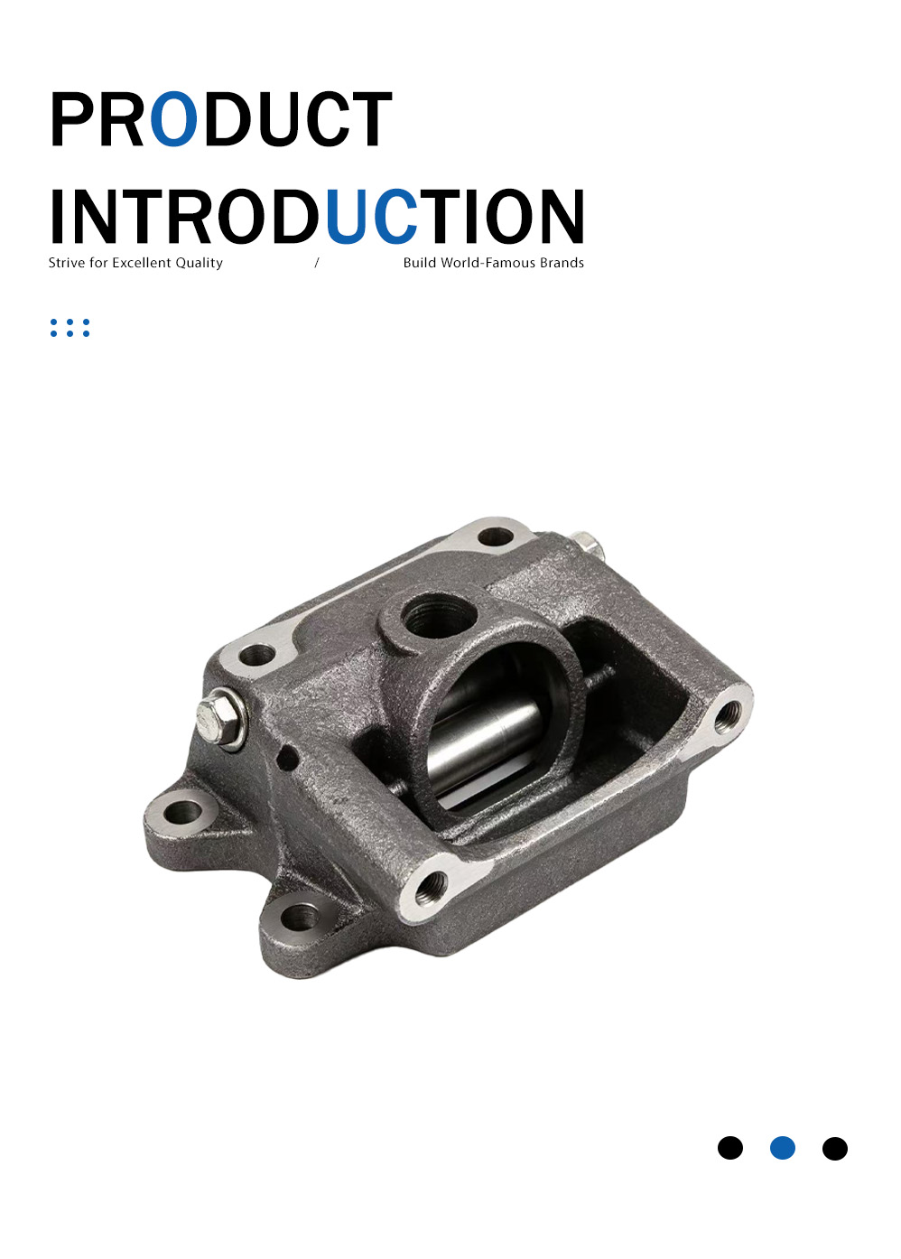 Литье корпуса тормозного суппорта из чугуна Cast Iron Brake Caliper Housing Casting