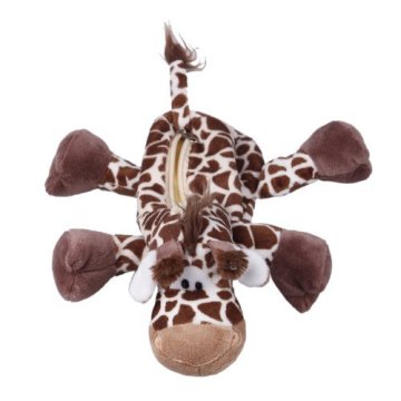animal shape plush pencil case, plush toy pencil case, giraffe pencil case