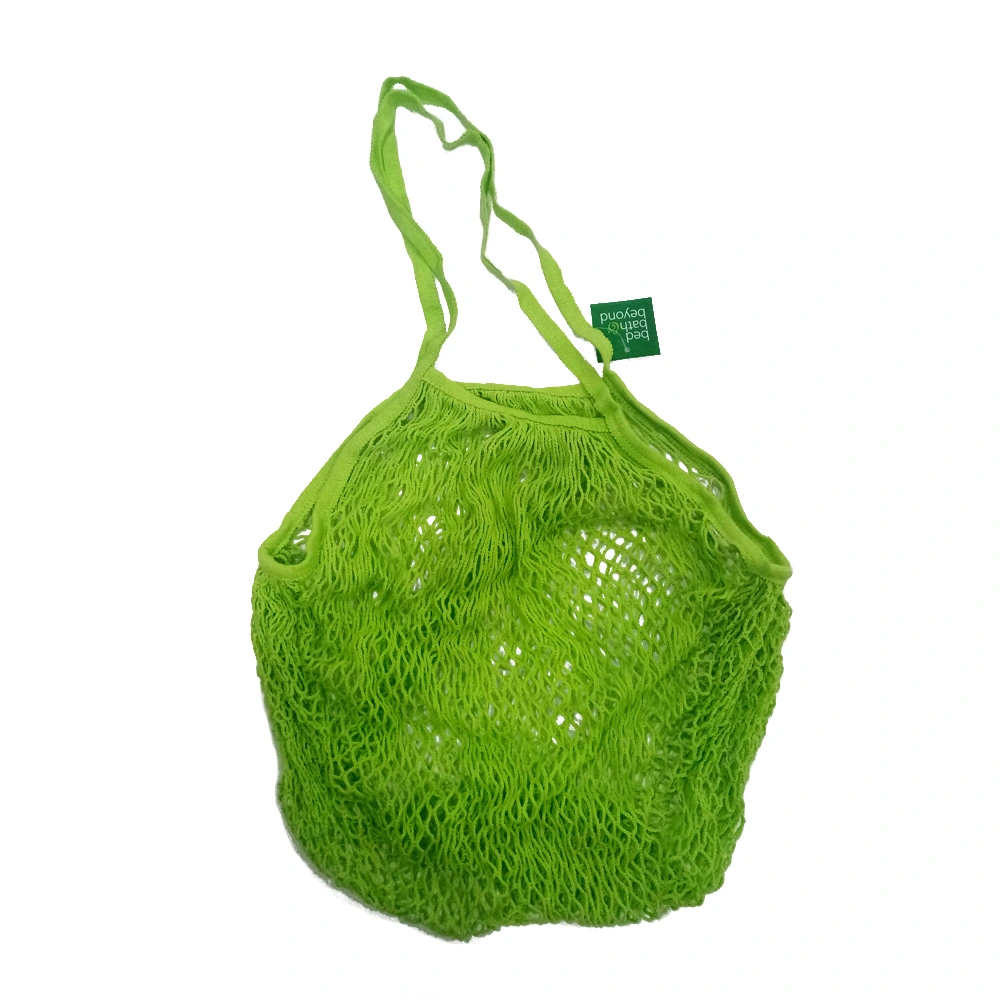 Ecological Reusable Printing Handles Fruit Shopping Bag Gots Organic Cotton Veggie Bag