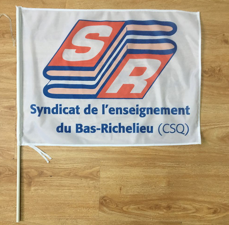 Hot Selling Custom Promotion Advertising 2020 Polyester Hand Flag