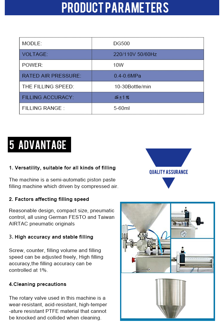 Easy operate liquid water beverage oil spout pouch perfume honey used bottle paste filling machine