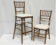 Stacking Wood Chivari Bar Chair Rental