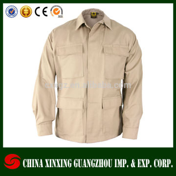 Khaki BDU military shirt